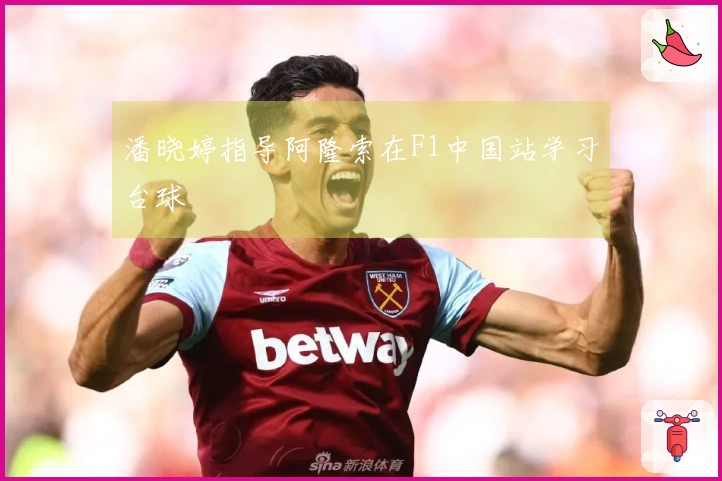 潘晓婷指导阿隆索在F1中国站学习台球
